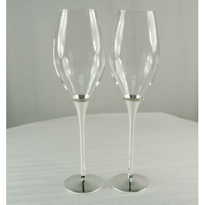 toasting flutes diamond wedding champagne glasses red wine glass /toasting glass / wedding goblet