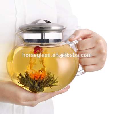 SGS New high quality dinner drinking juice glass water jug set/teapot glass