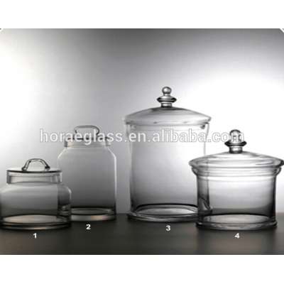 New market dried fruits dried flowers grain glass storage jar with sealed lid