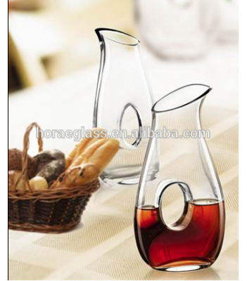 crystal pitcher glasses handle/ best quality Quality Assured beverage pitcher