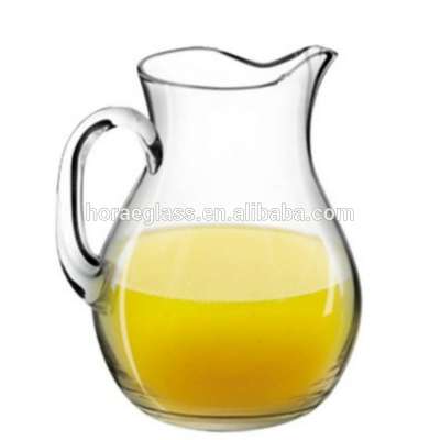 Hot selling glass pitcher with lid with handle